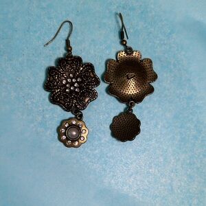 Premier Elegant Bronze Floral Earrings